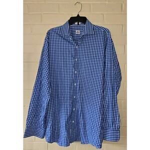 Peter Millar Long Sleeve Button Up Shirt Mens Size XL Medium Plaid Cotton